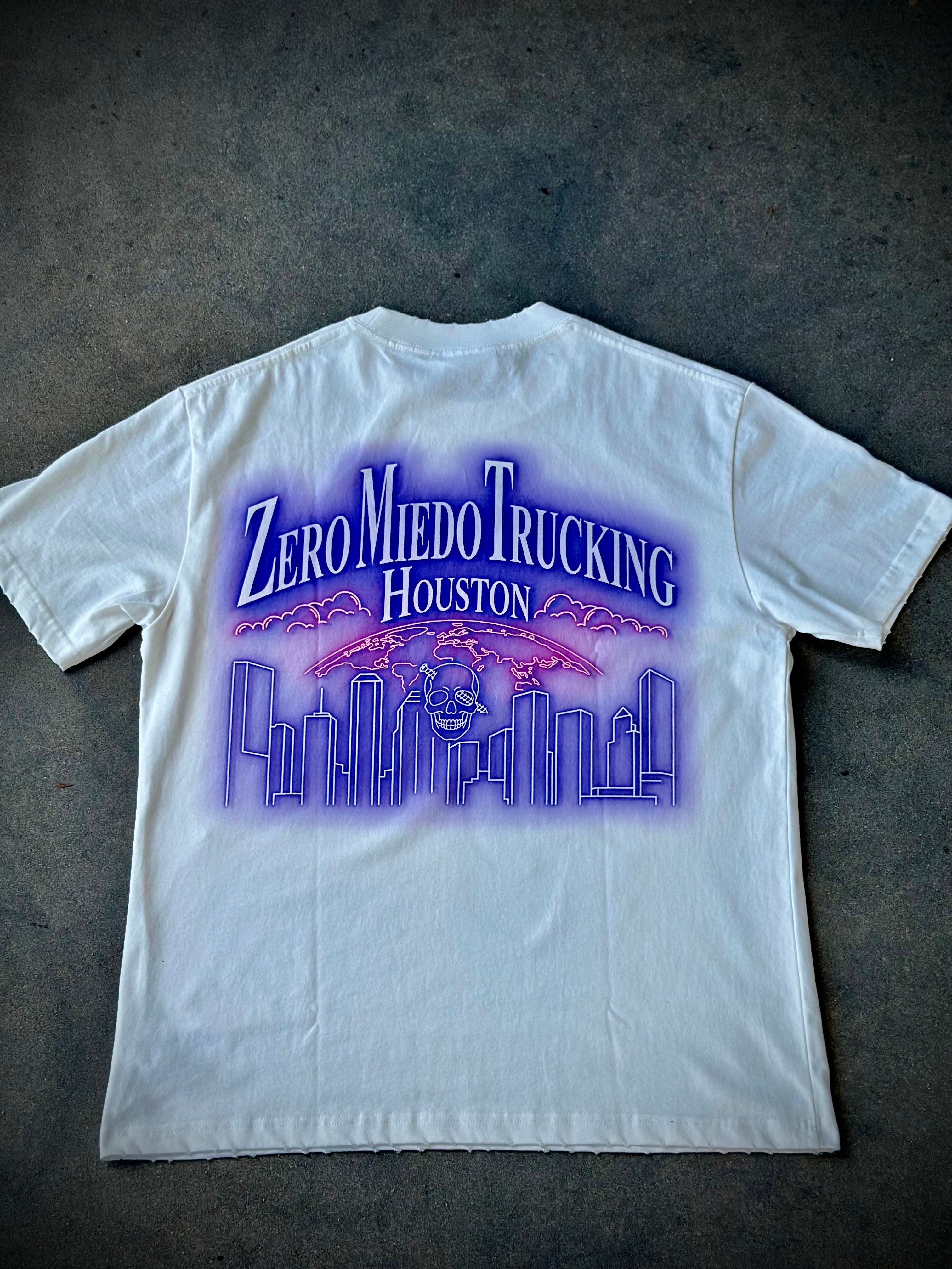 ZeroMiedoTrucking Shirt Blue/White
