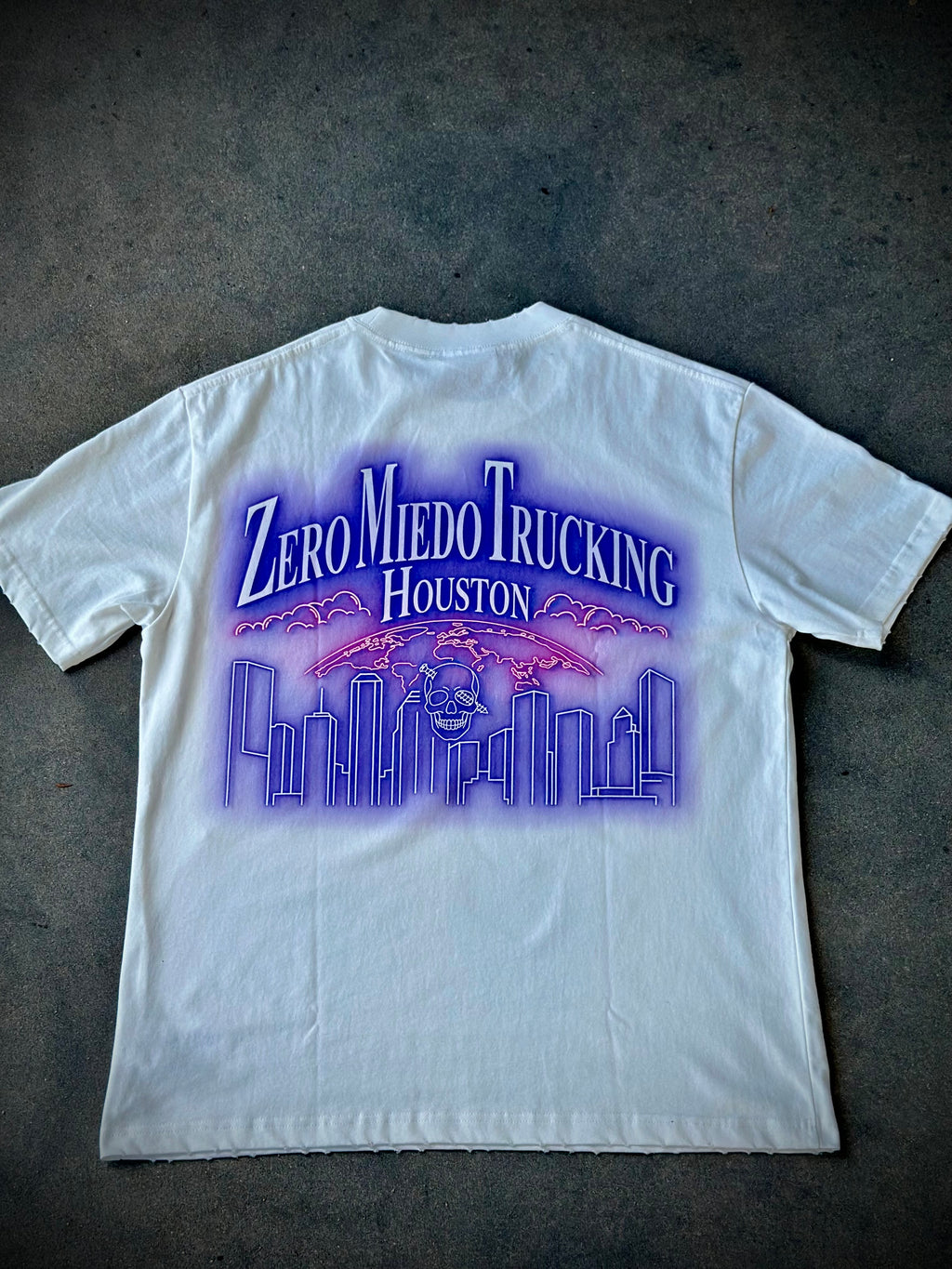 ZeroMiedoTrucking Shirt Blue/White