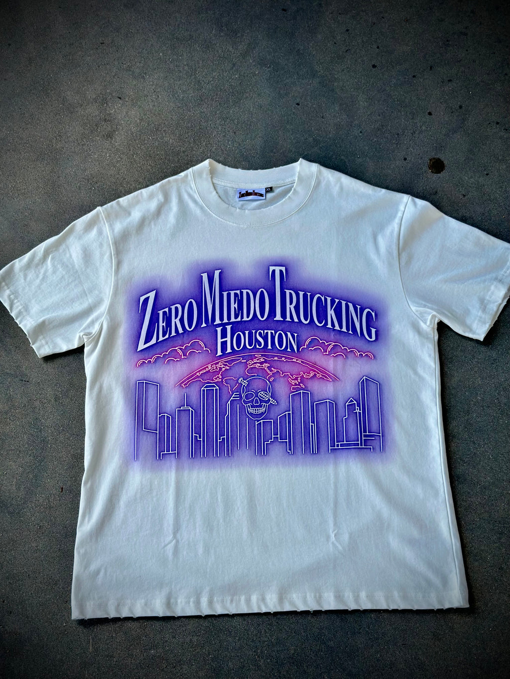 ZeroMiedoTrucking Shirt Blue/White