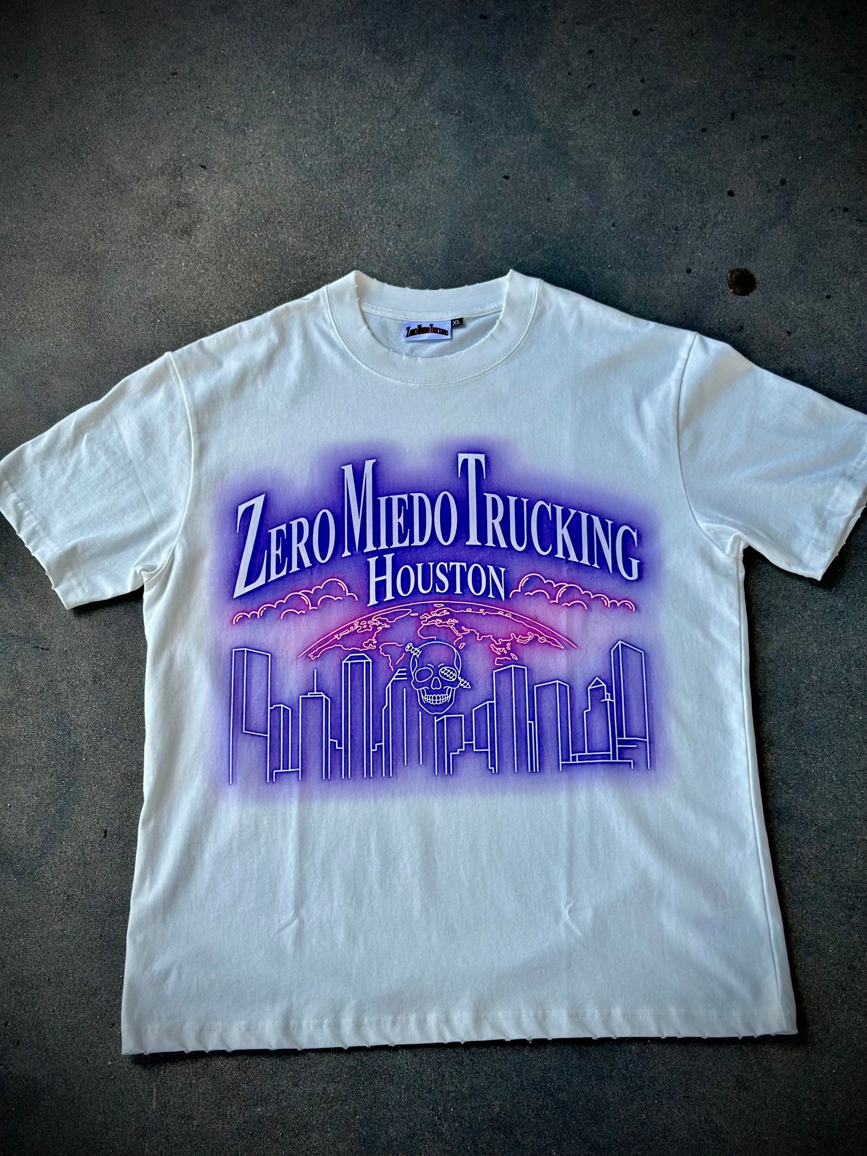 ZeroMiedoTrucking Shirt Blue/White