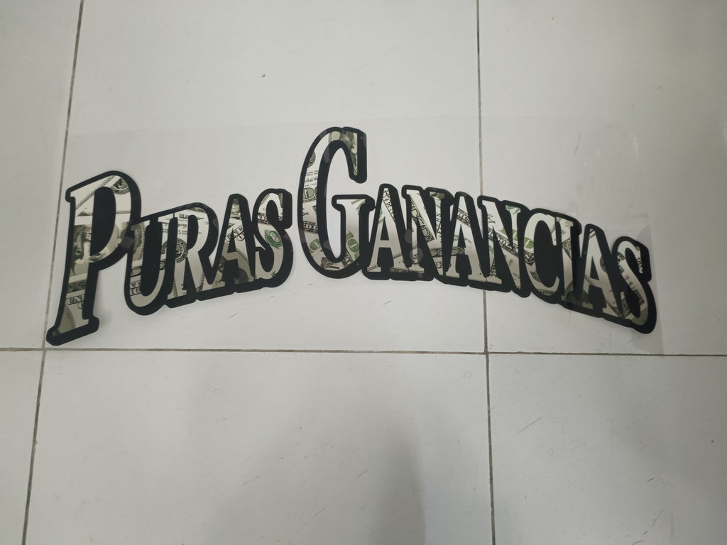 Puras Ganancias Decal